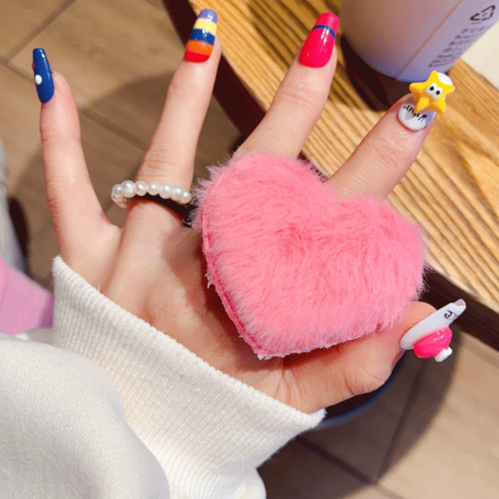 Adjustable Heart Plush Ring - Modomu