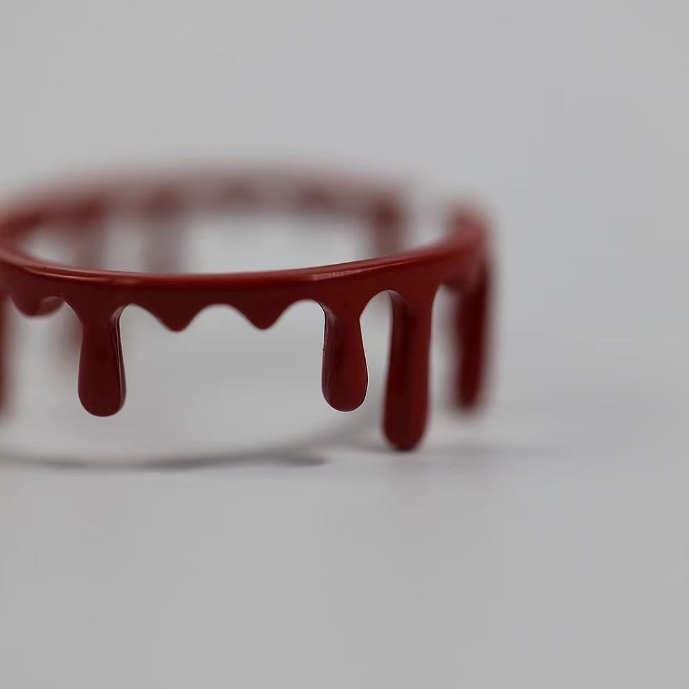 Dripping Blood Open Ring