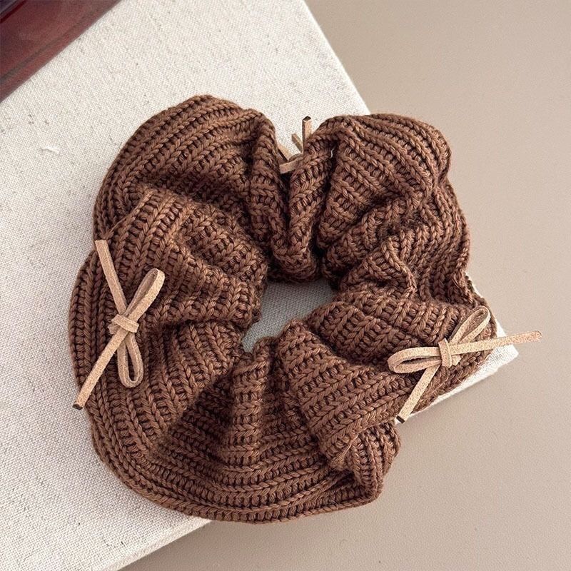 Ribbed Bow Oversized Scrunchie