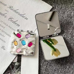 Ripple Square Folding Pocket Mirror