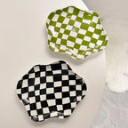 Wavy Edge Checkerboard Plate
