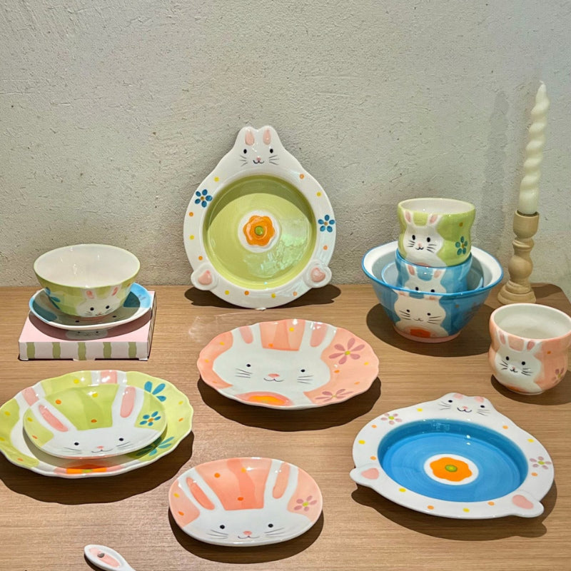 Cute Rabbit Ceramic Rice Bowl - Modomu