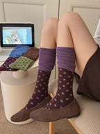 Polka Dot Slouch Socks