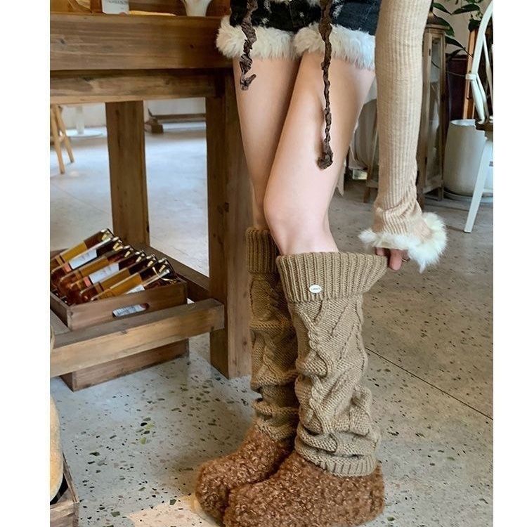 Heavy Knit Stacked Socks