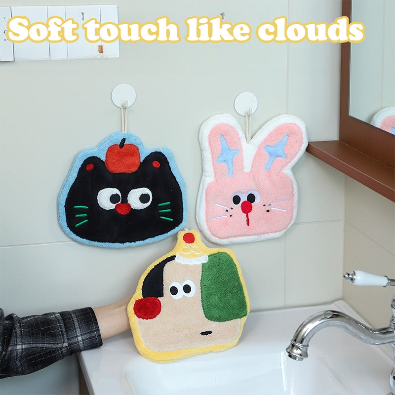 Cartoon Hanging Hand Towel - Cute cartoon