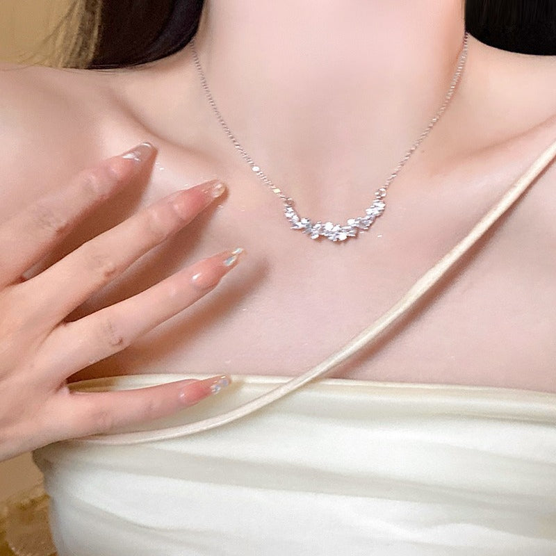 Wisteria Zircon Pendant Necklace - Modomu