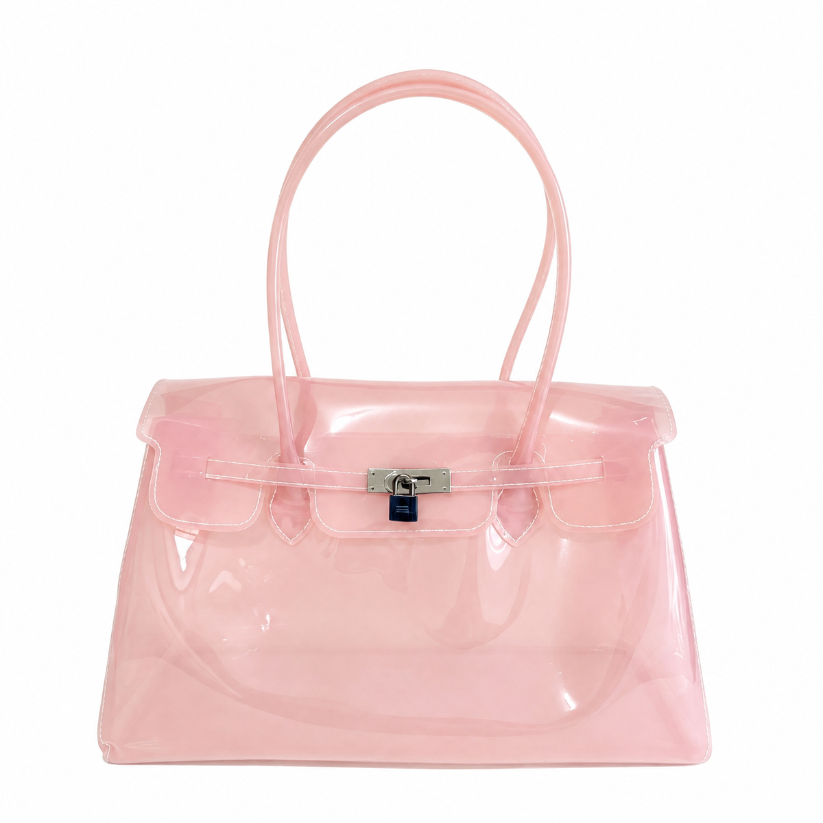 Oversized Padlock Jelly Tote