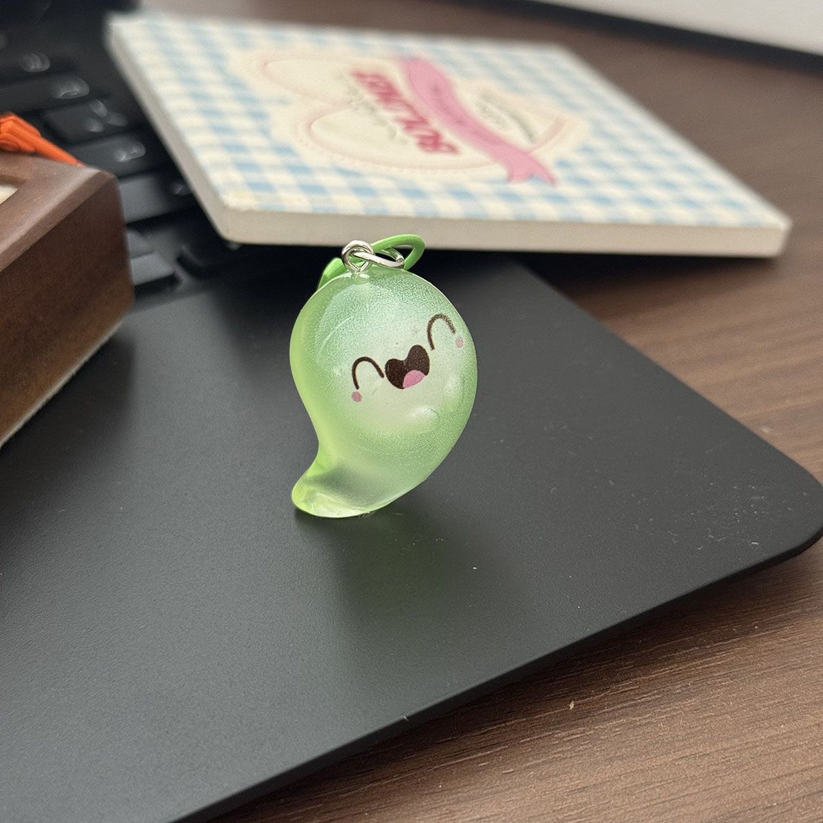 Glowing Ghost Keyring Charm