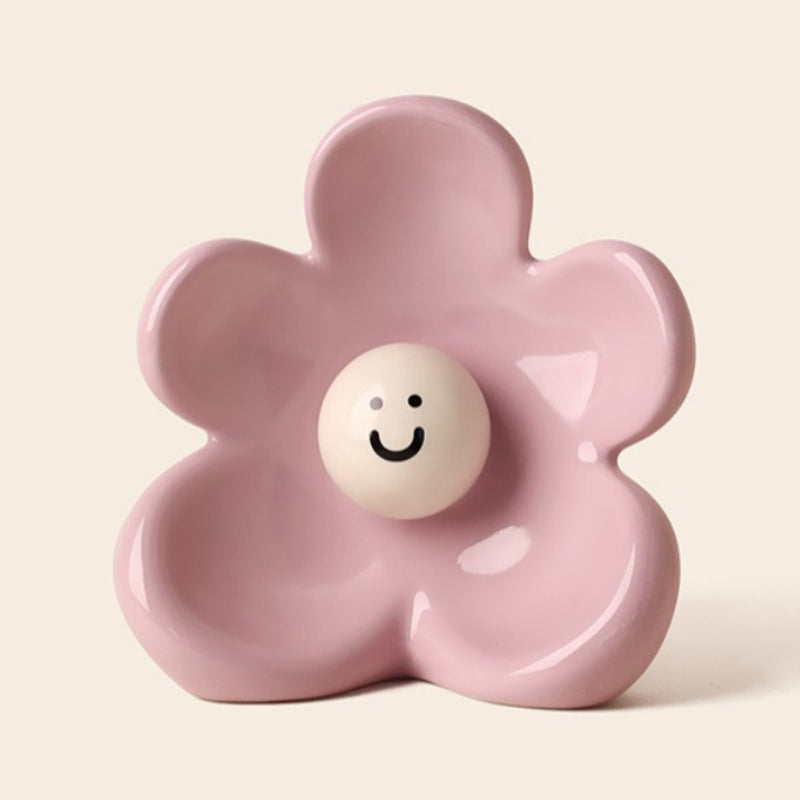 Smiley Face Ceramic Flower Vase - Modomu