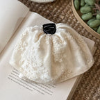 Embroidered Lace Ponytail Clip