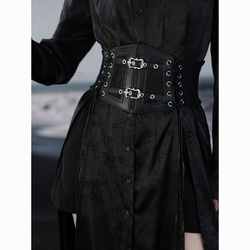 Retro Lace Wide Waist Belt - Modomu