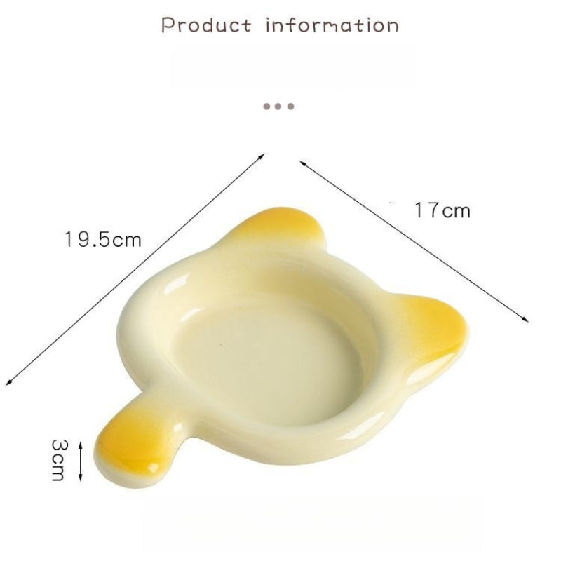 Cute Ceramic Cat Food Bowl