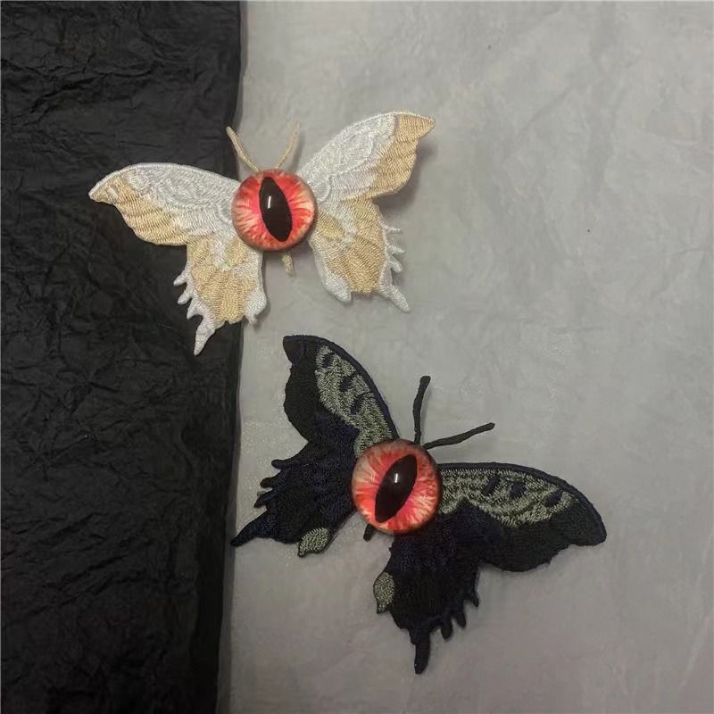 Embroidered Eye Butterfly Clip