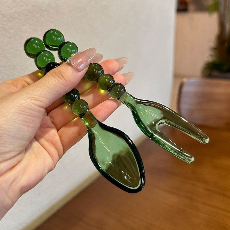 Beaded Handle Dessert Cutlery