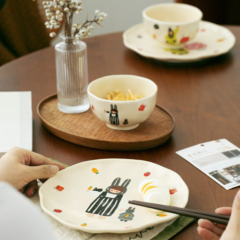 Family Cartoon Ceramic Tableware - Modomu