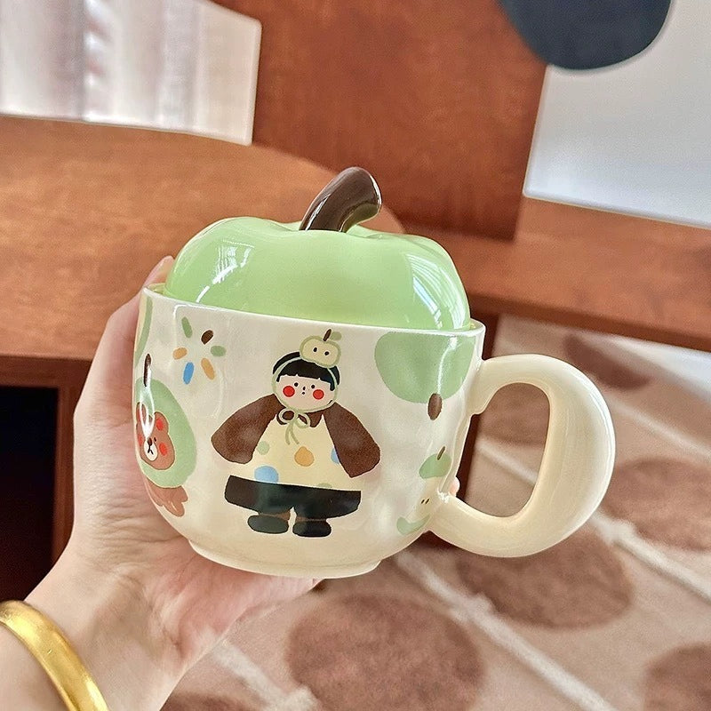 Ceramic Mug With Lid Charm - Modomu