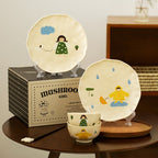 Retro Girl Ceramic Tableware Set - Modomu