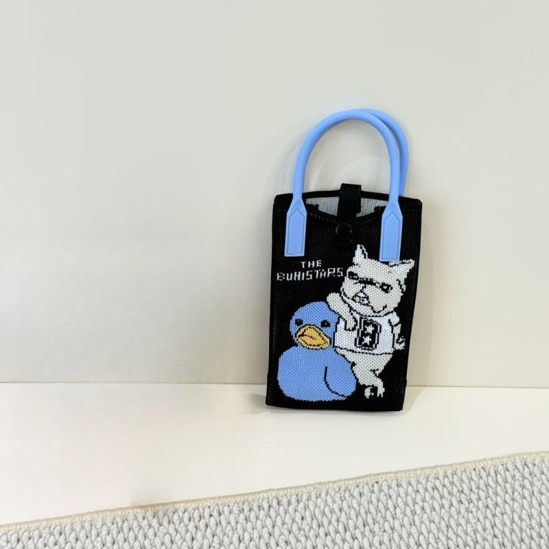 Knit Animal Phone Bag