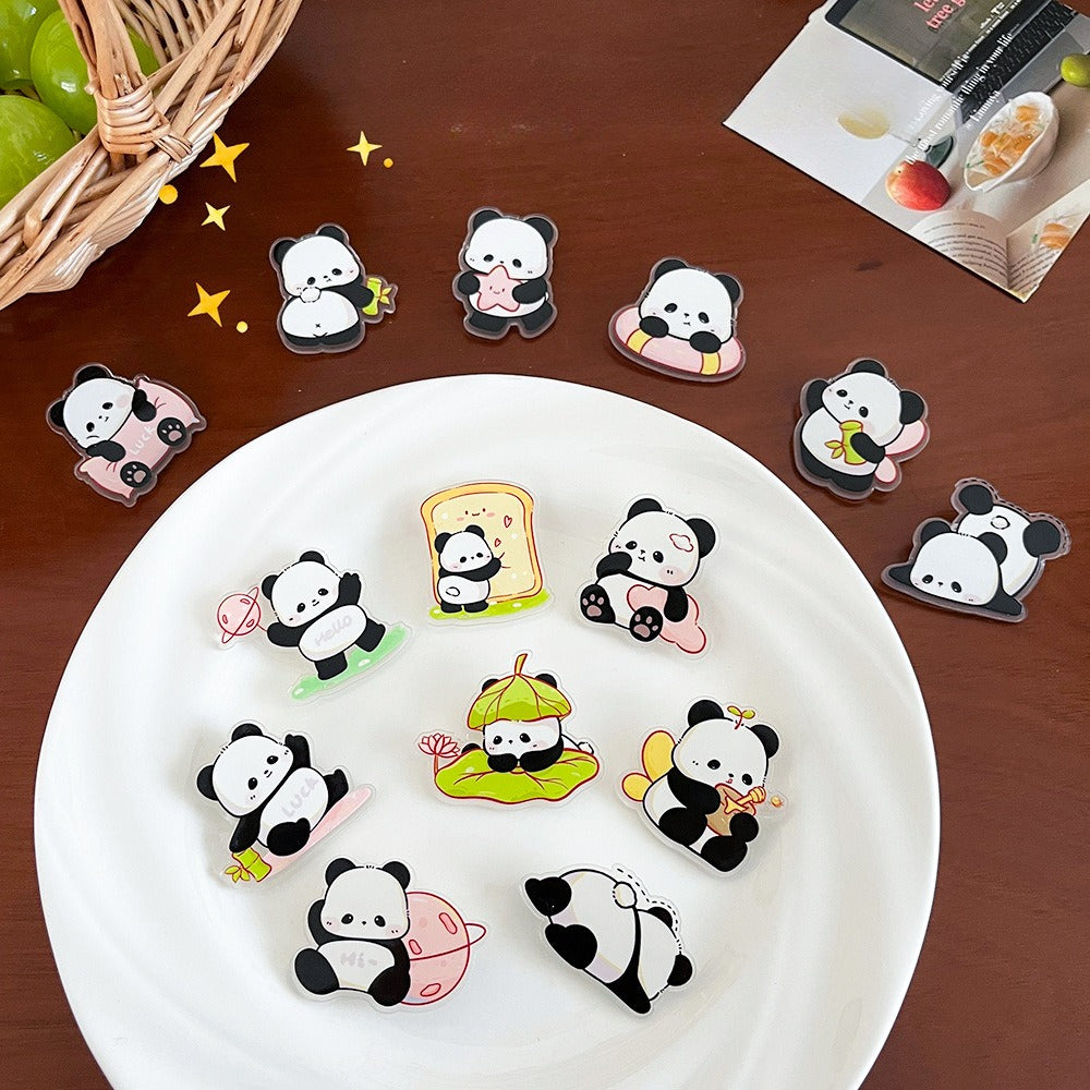 Cute Panda Cartoon Brooch Pin - Modomu