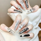 Midnight Cross Star Press-On Nails