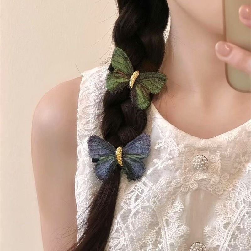 Frayed Butterfly Duckbill Hair Clip