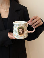 Retro Painting Ceramic Coffee Mug - Modomu