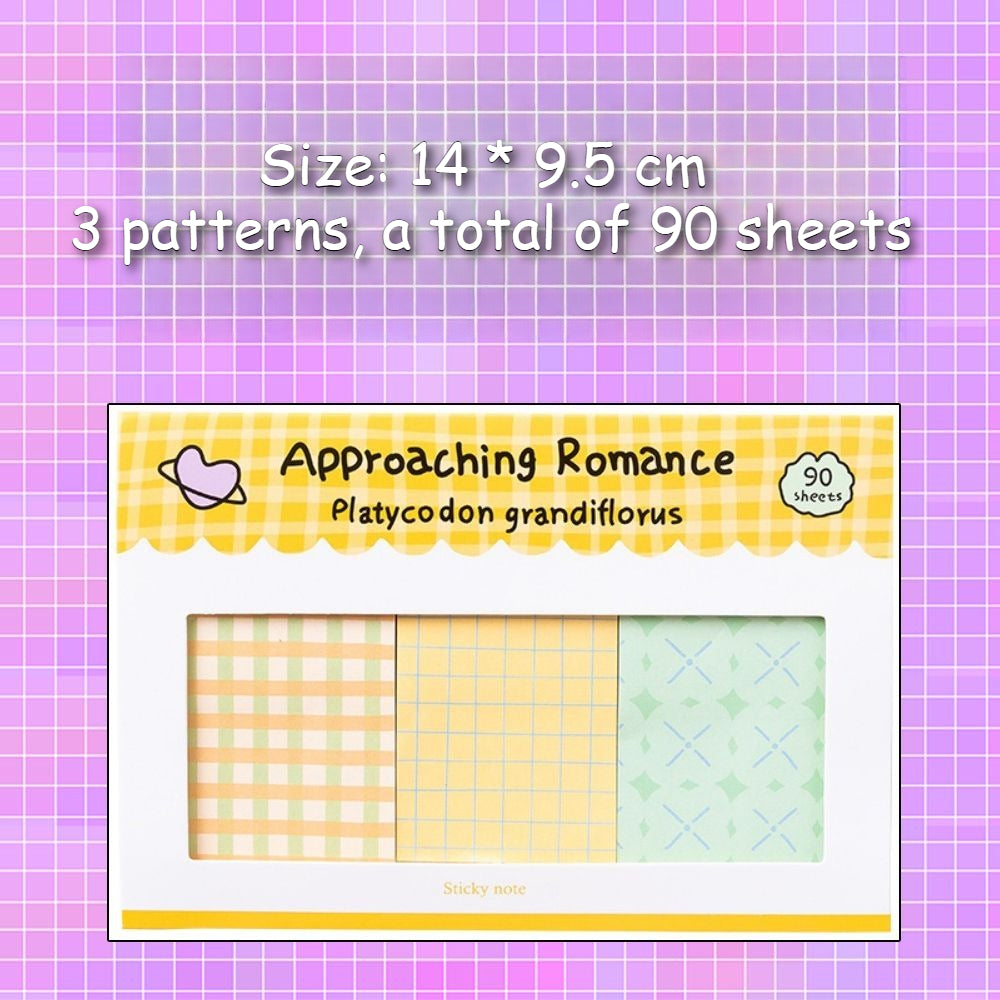 Plaid Sticky Notes Minimal Desk - Modomu