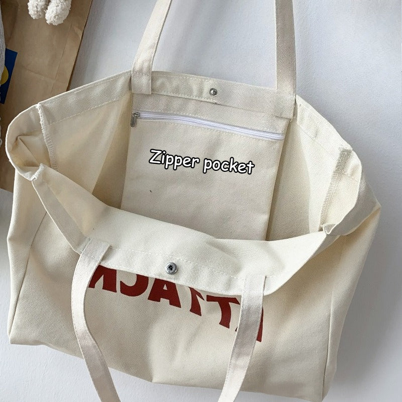 Slogan Canvas Tote