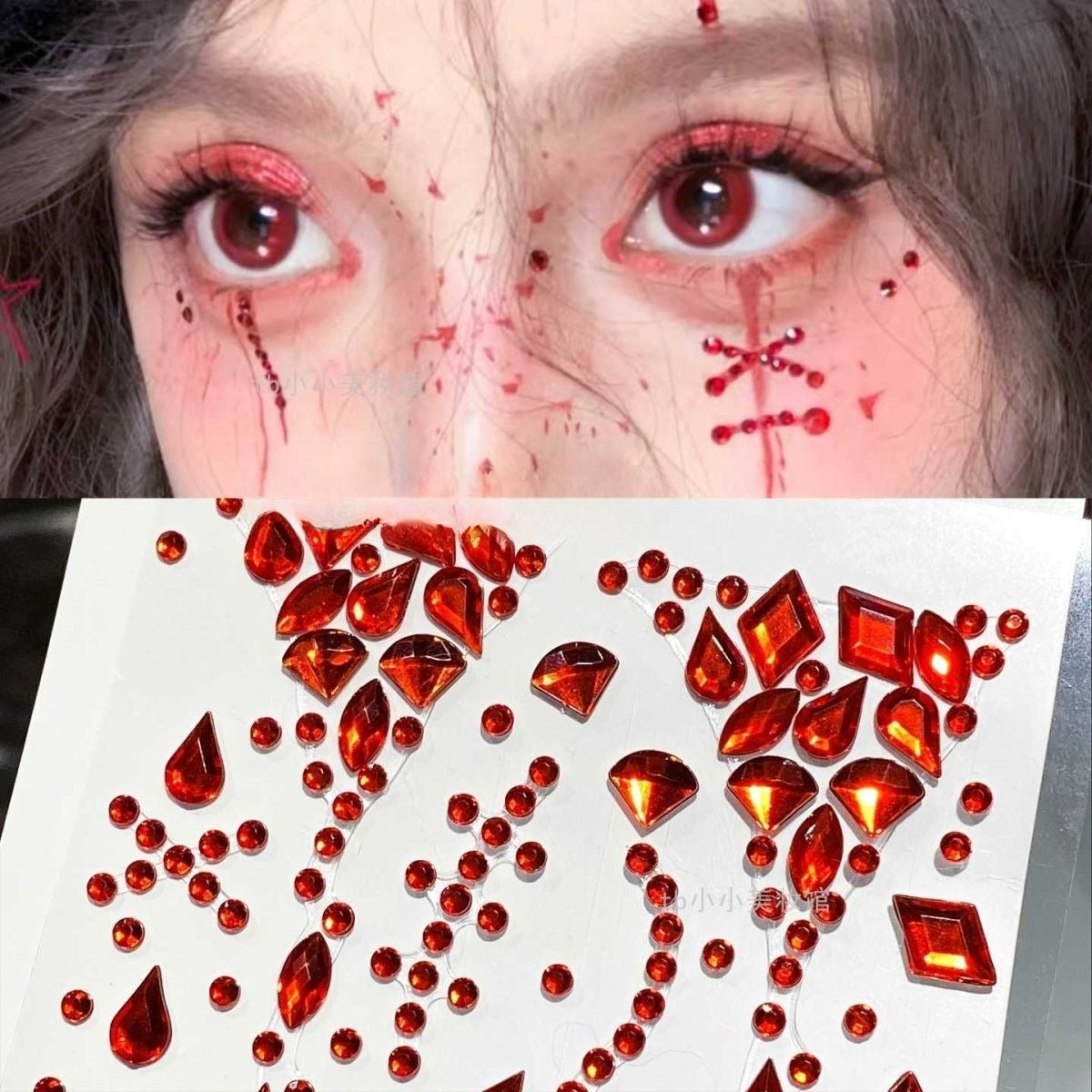 Blood Tear Face Gems