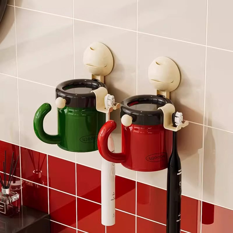 Magnetic Toothbrush Rack Cup Set
