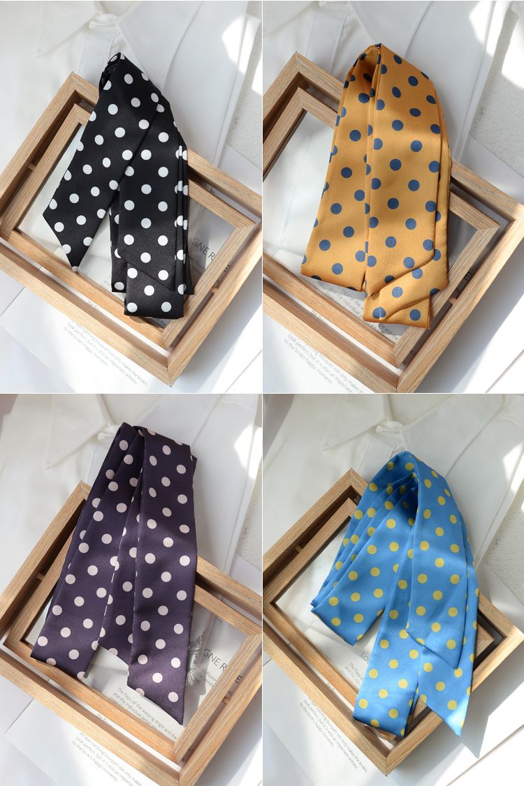 Retro Polka Dot Silk Tie - Modomu