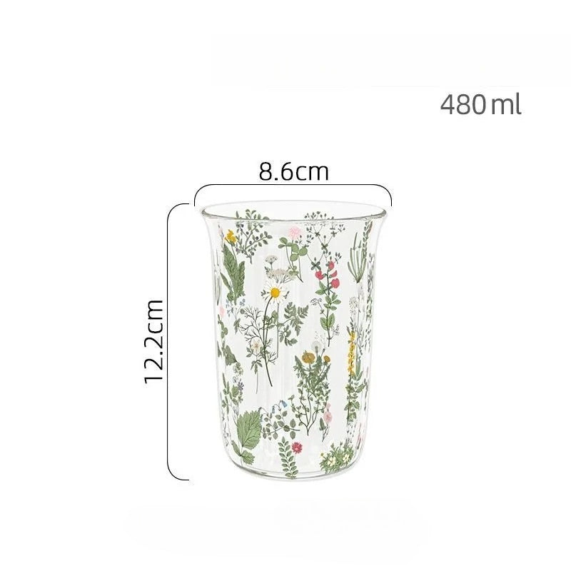 Wildflower Print Water Tumbler
