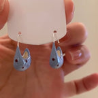 Polka Dot Retro Stud Earrings