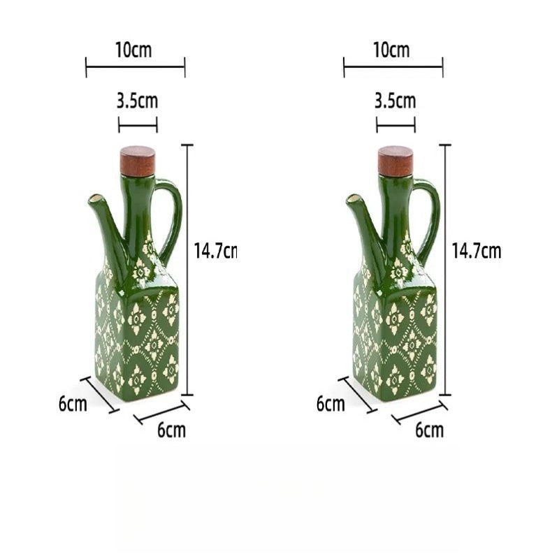 Tile Pattern Oil Cruet