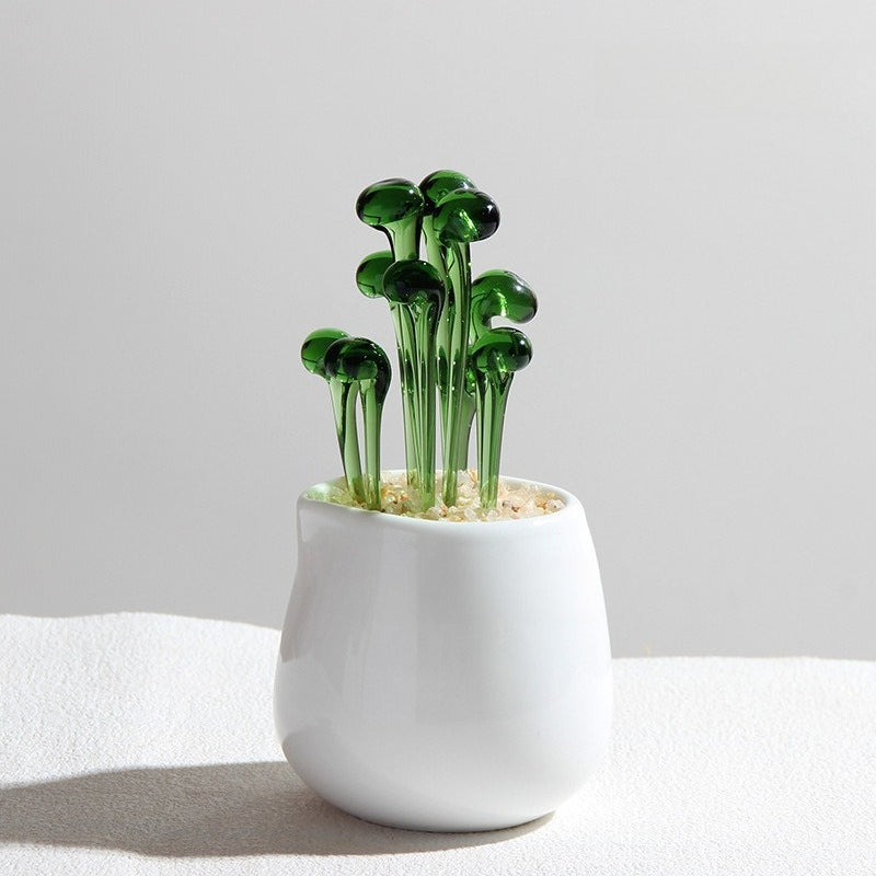 Glass Succulent Cactus Ornament - Modomu