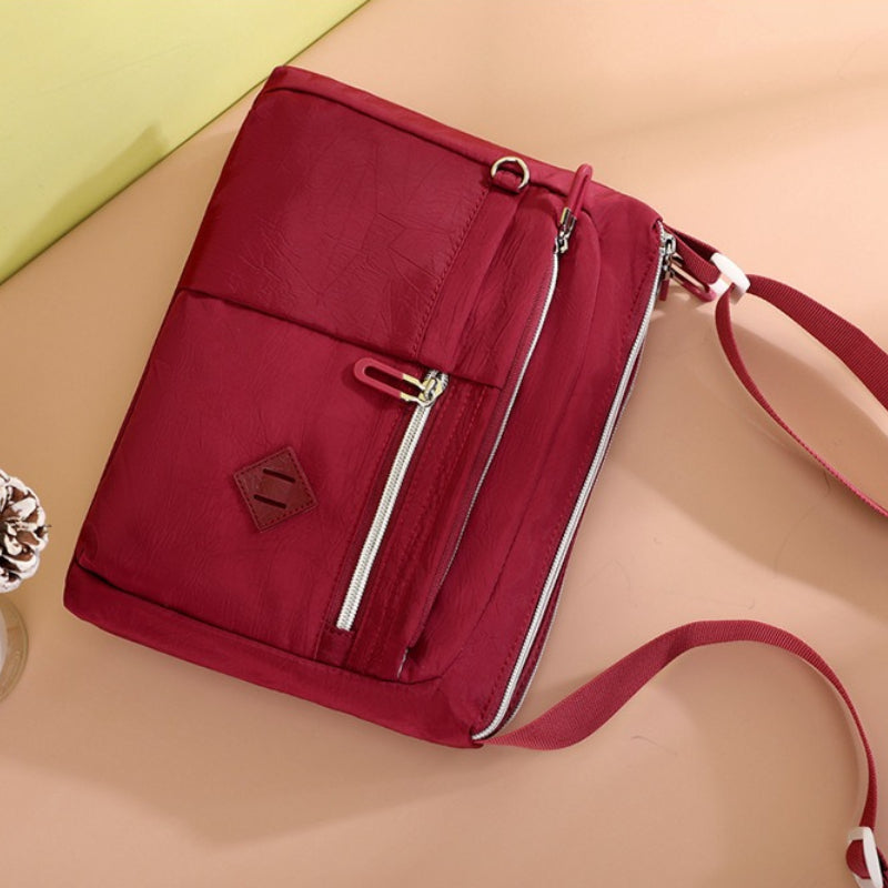 Multi-Zip Shoulder Bag