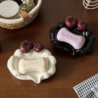 Cartoon Apple Ceramic Soap Dish