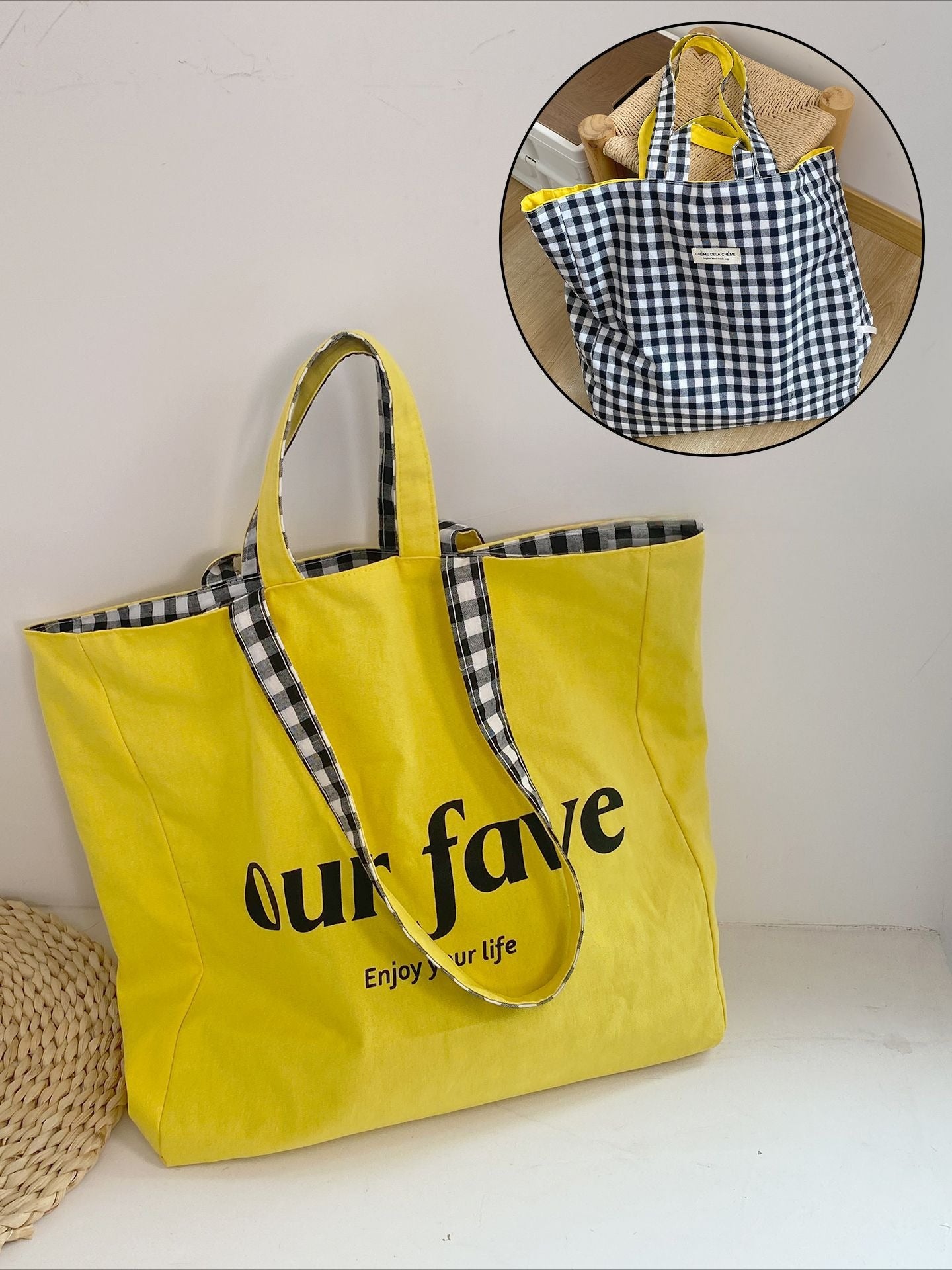 Floral Canvas Tote Commuter Bag - Modomu