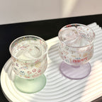 Happy Doodle Glass Goblet