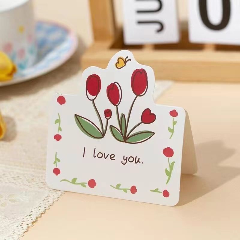 3D Tulip Bouquet Greeting Card