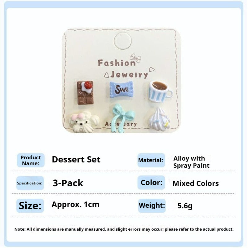 Sweet Puppy Stud Earrings Set - Modomu