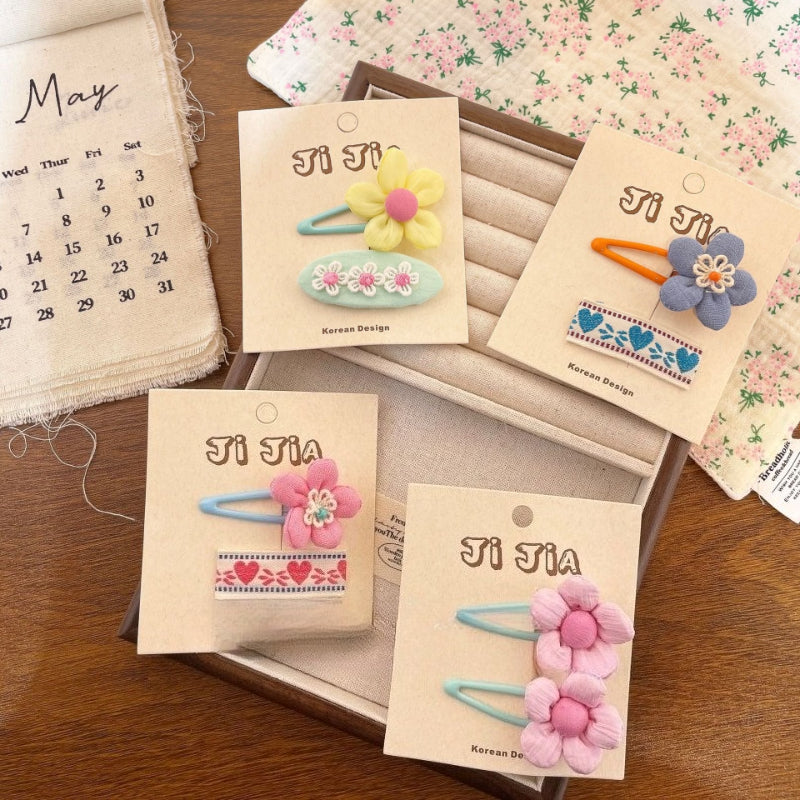 Floral Bunny Kids Hair Clip - Modomu