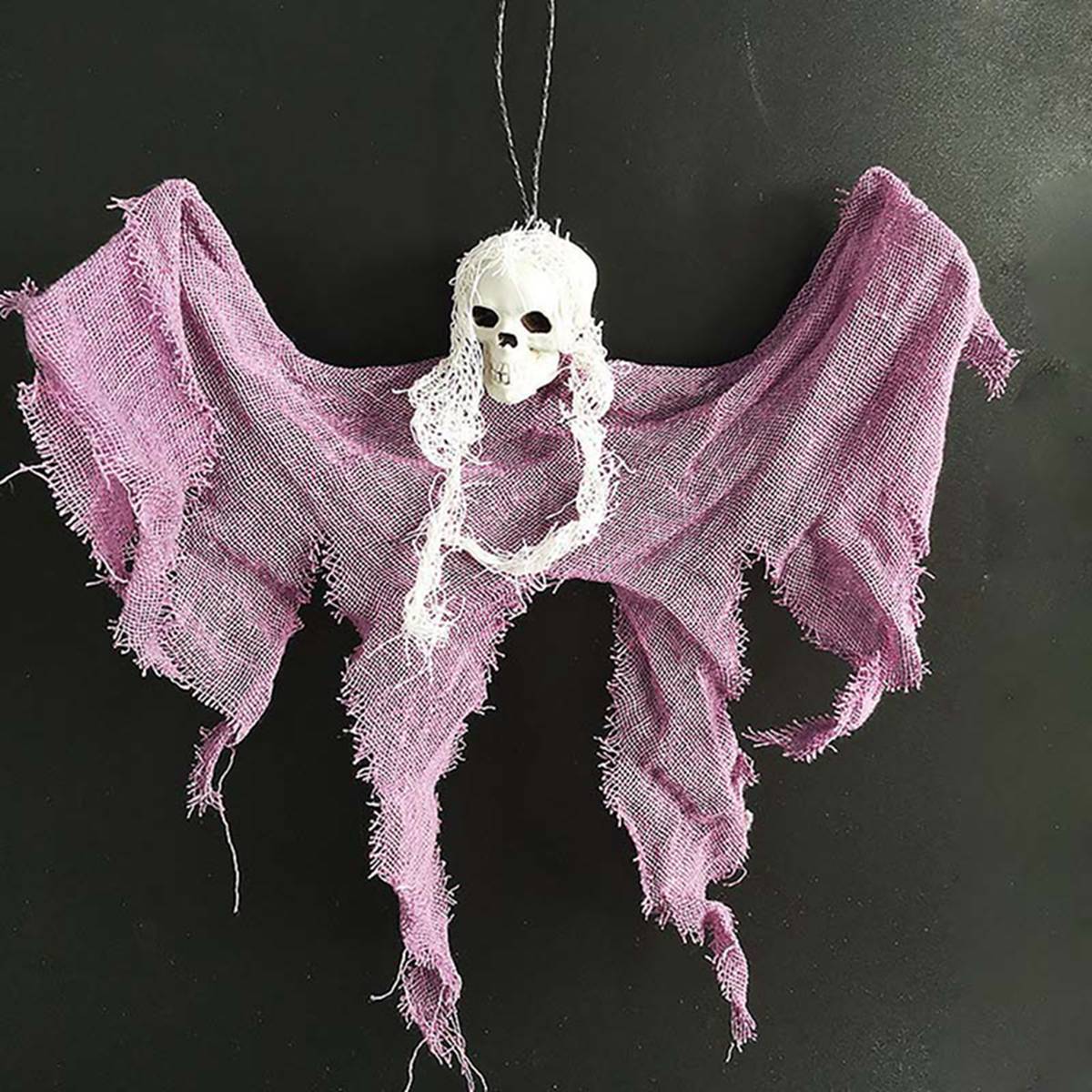 Hanging Skull Ghost Decoration