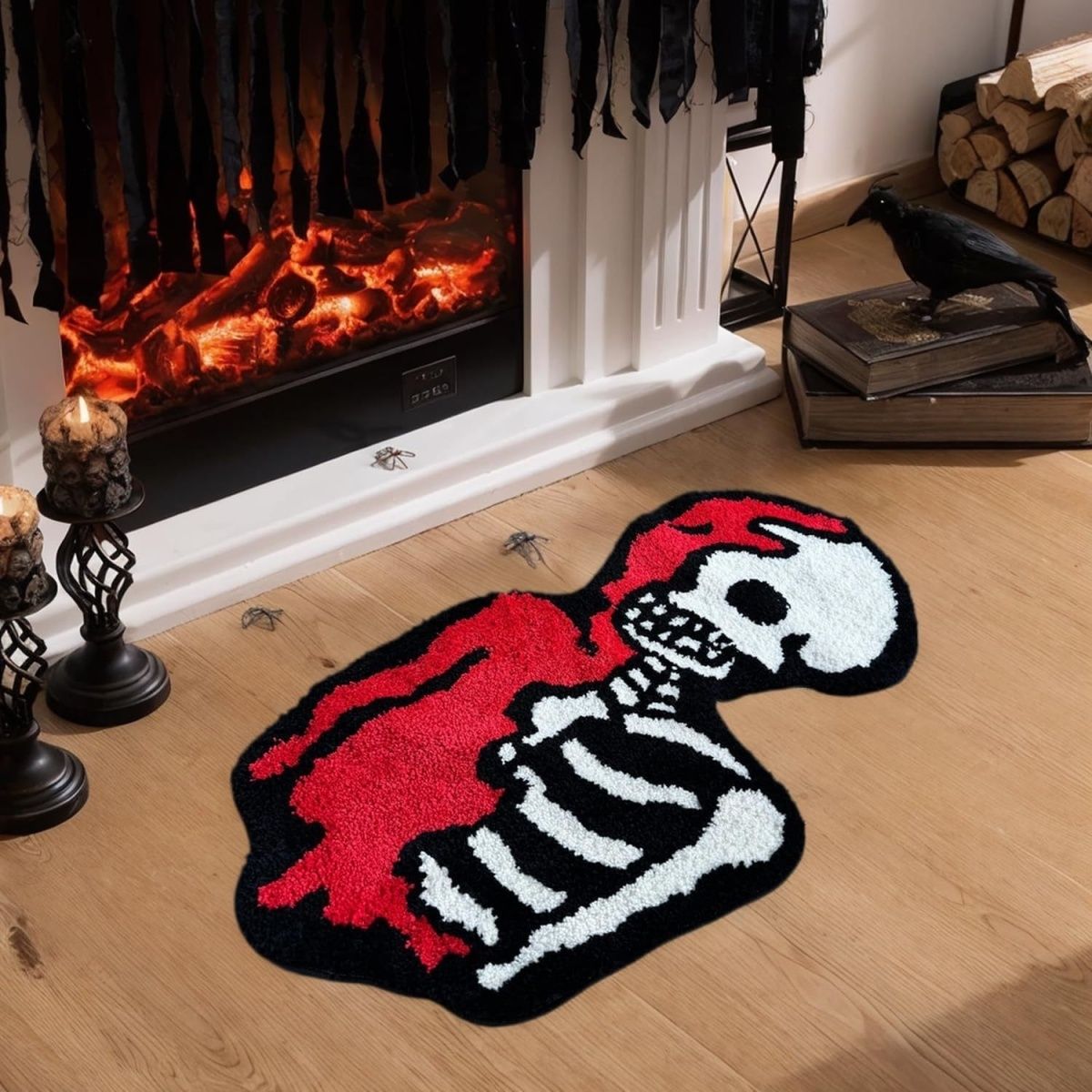 Cobweb Shaped Bath Mat