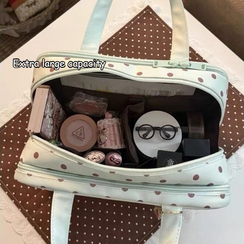 Polka Dot Travel Wash Bag