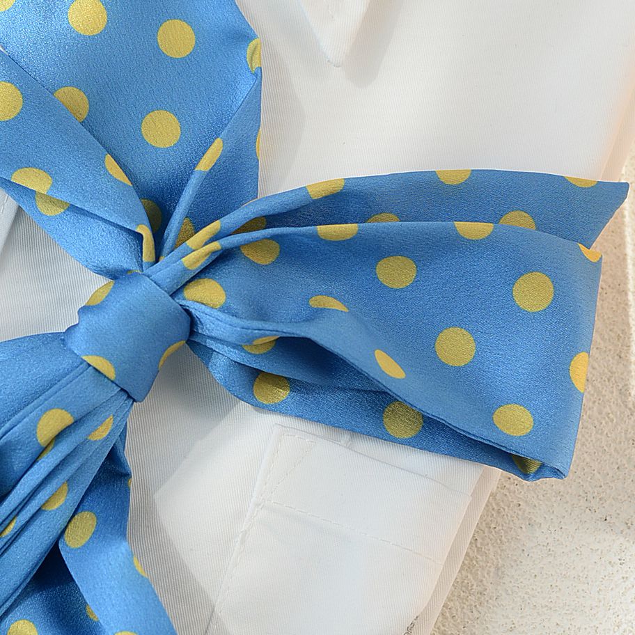 Retro Polka Dot Silk Tie - Modomu