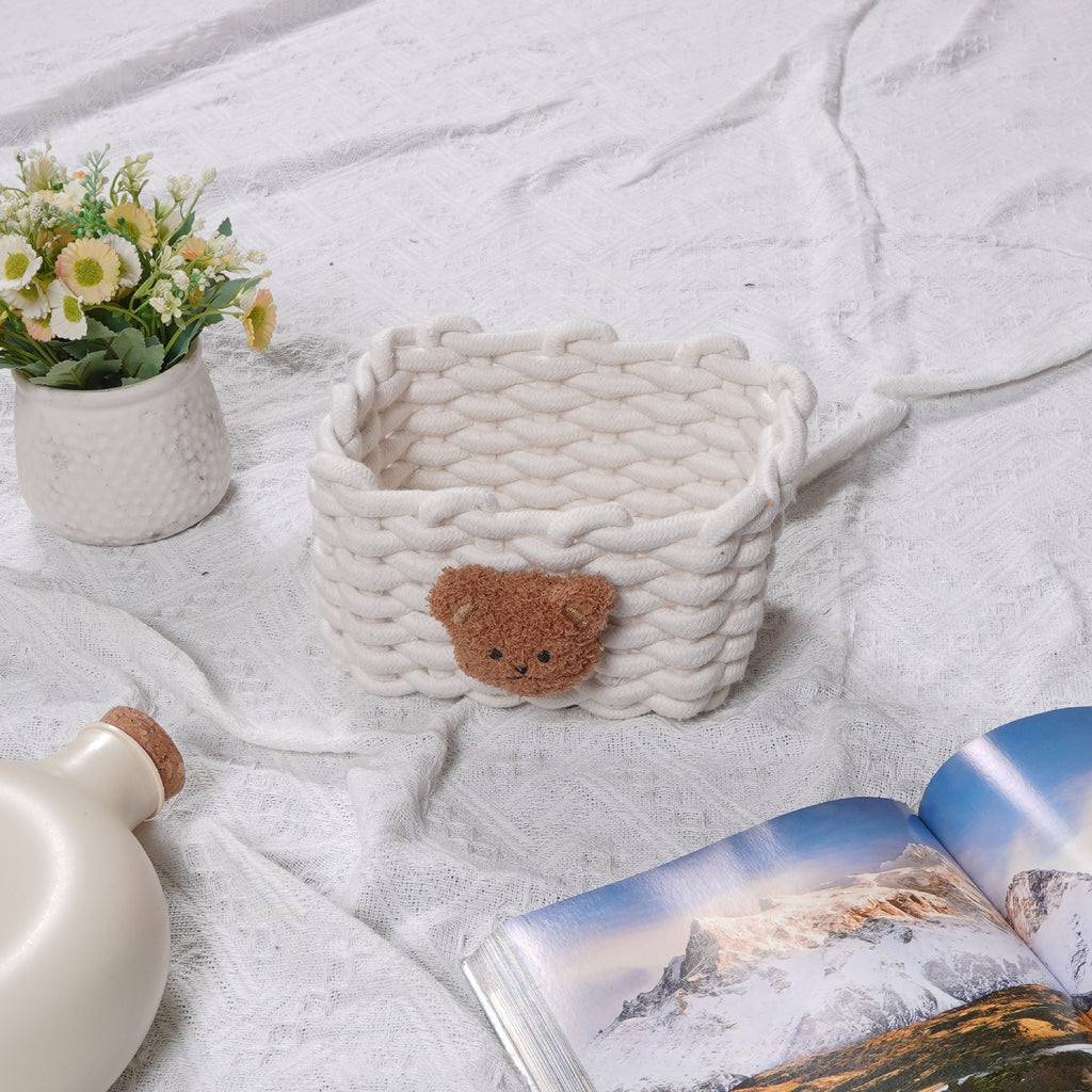 Bear Cotton Rope Storage Basket - Modomu