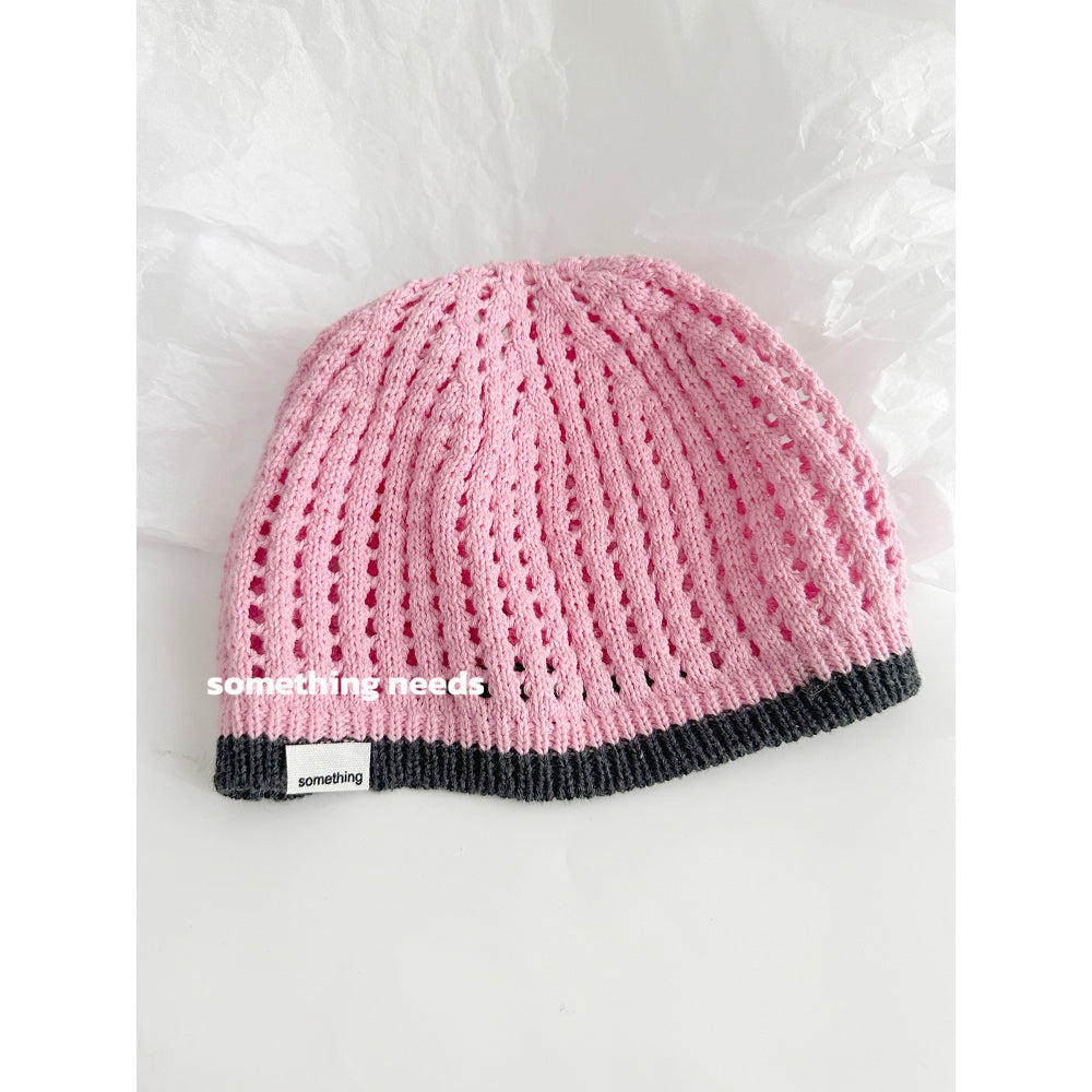Knit Hollow Beanie Hat - Modomu