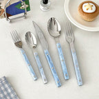 Marbled Handle Dinner Cutlery
