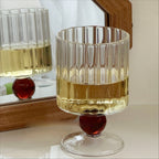 Textured Heat Resistant Glass Goblet - Modomu